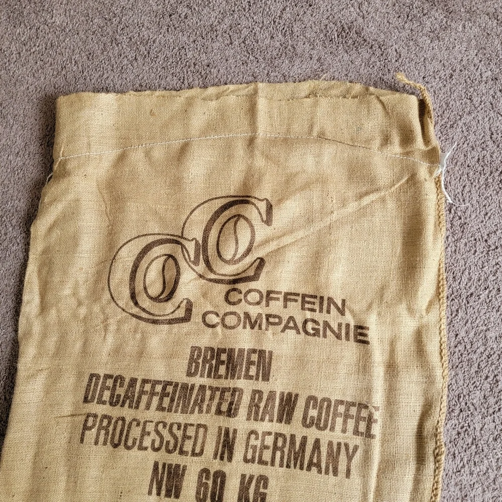 Columbia Germany Coffein Compagnie Burlap Coffee Sack 27 X 42